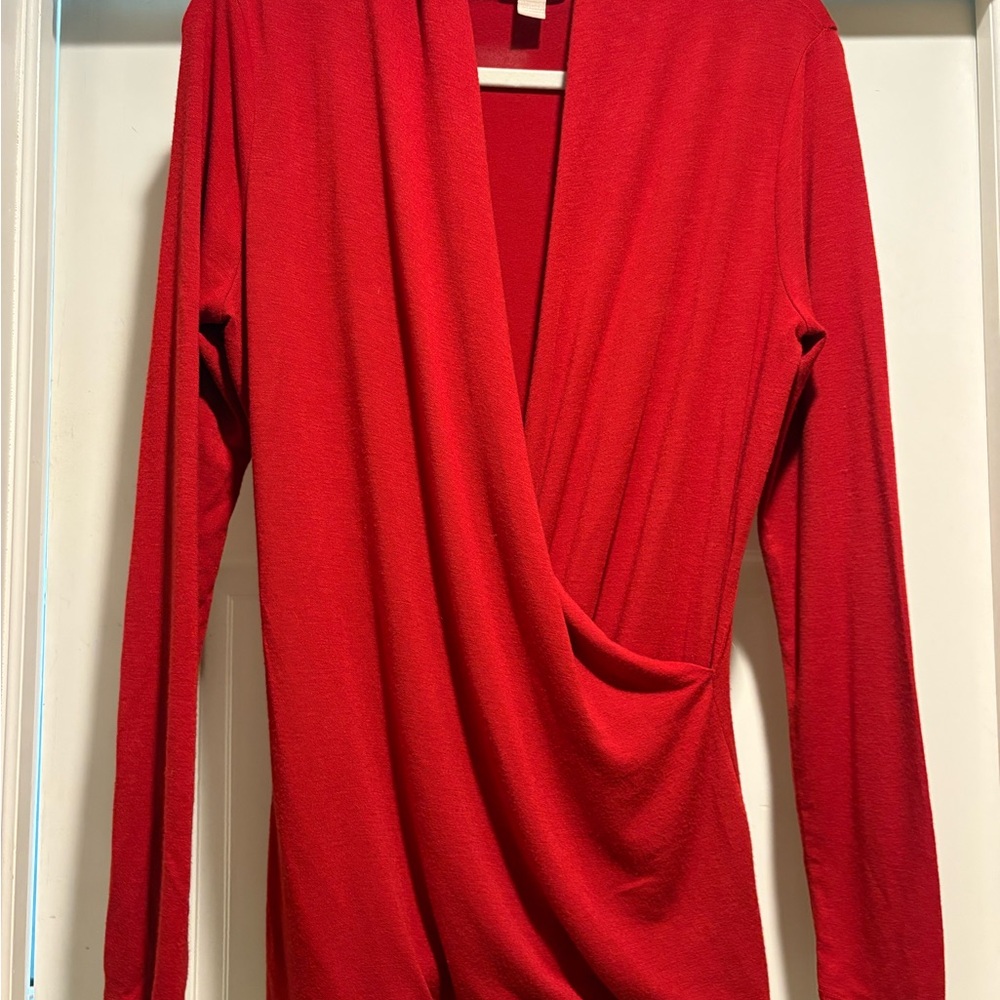 Banana Republic Vibrant Red Knit Top